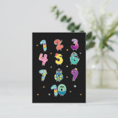 Carte Postale Math Learning Cute Numéros Prek Mathématiques (Debout devant)