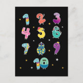 Carte Postale Math Learning Cute Numéros Prek Mathématiques (Devant)