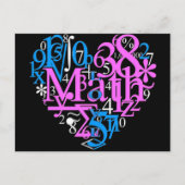 Carte Postale Math Love (Devant)