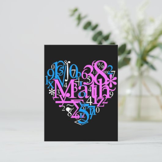 Carte Postale Math Love (Debout devant)
