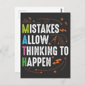 Carte Postale Math Lover enseignant algèbre géométrie (Devant / Derrière)