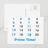 Carte postale Math Prime Time (Devant / Derrière)