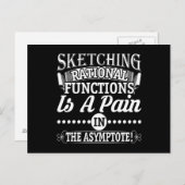 Carte Postale Math Rational Functions Pun Plaisanterie (Devant / Derrière)