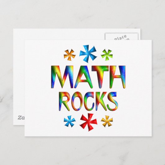 CARTE POSTALE MATH ROCKS (Devant / Derrière)