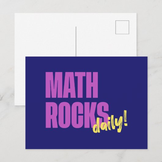 Carte Postale Math Rocks Daily (Devant / Derrière)