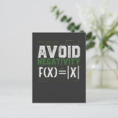Carte Postale Math Science Nerd Valeur absolue Humour (Debout devant)