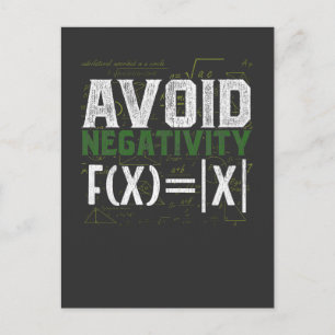 Carte Postale Math Science Nerd Valeur absolue Humour