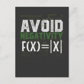 Carte Postale Math Science Nerd Valeur absolue Humour (Devant)