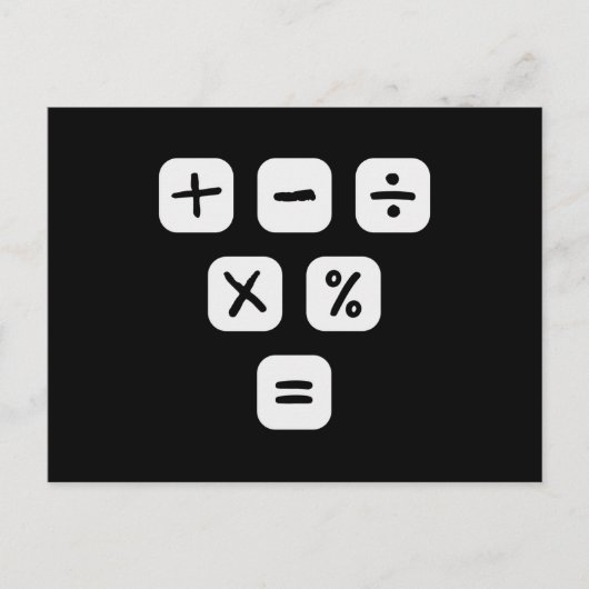 Carte Postale Math Symbols mathematical Signs Maths (Devant)