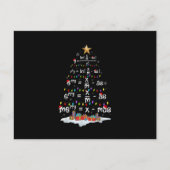 Carte Postale Math Teacher Christmas Tree Funny Christmas Math F (Devant)