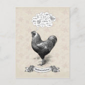 Carte Postale Mathemachicken Funny Math Poulet de poulet Plaisan (Devant)