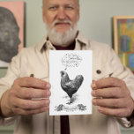 Carte Postale Mathemachicken Funny Math Poulet de poulet Plaisan<br><div class="desc">Es-tu un mathématicien qui aime les animaux de ferme, particulièrement les poulets ? Donc il y a ce poulet qui peut faire des maths comme un animal ! Voici une photo vintage d'elle sur cette carte postale bizarre, et les mathématiques et les rayures de poulet des équations qu'elle fait dans...</div>