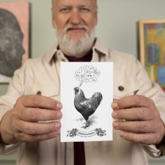 Carte Postale Mathemachicken Funny Math Poulet de poulet Plaisan