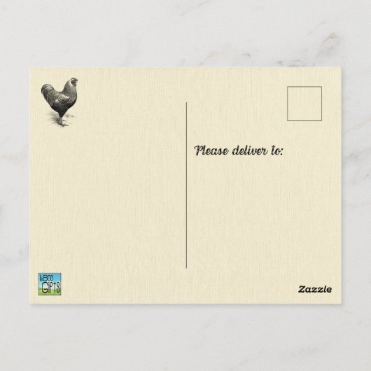Carte Postale Mathemachicken Funny Math Poulet de poulet Plaisan (Dos)