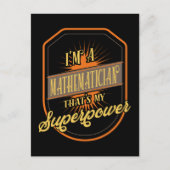 Carte Postale Mathématicien (Devant)