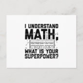 Carte Postale Mathématicien | Math Enseignant Étudiants Idée cad (Devant)