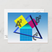 Carte Postale Mathematics, colorful design (Devant / Derrière)