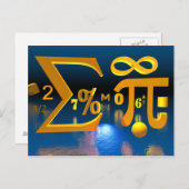 Carte postale mathématique (Devant / Derrière)