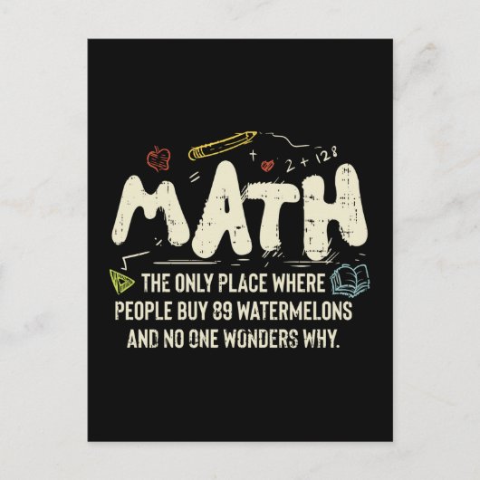 Carte Postale Mathématiques Mathématiques Mathématiques Math Ens (Devant)