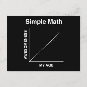 Carte Postale Mathématiques simples