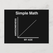 Carte Postale Mathématiques simples (Devant)