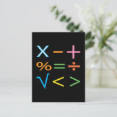 Carte Postale Mathématiques Symbole mathématique Math (Debout devant)