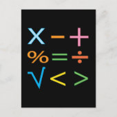 Carte Postale Mathématiques Symbole mathématique Math (Devant)