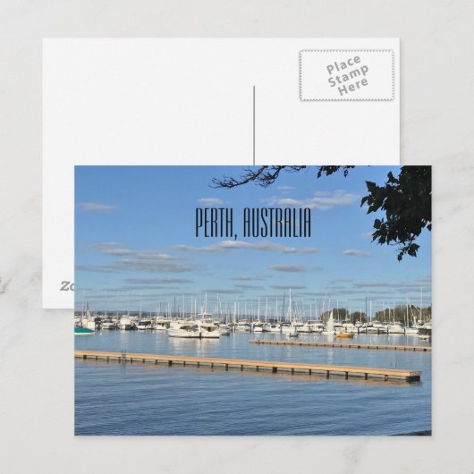 Carte Postale Mathilda Bay, Perth, Australie (Devant / Derrière)