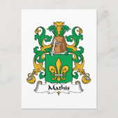 Carte Postale Mathis Family Crest (Devant)