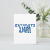 Carte Postale Mathlete Pi (Debout devant)