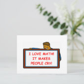 Carte Postale maths (Debout devant)