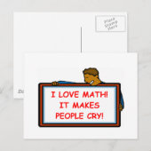 Carte Postale maths (Devant / Derrière)