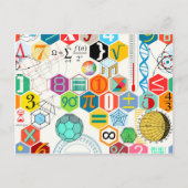 Carte Postale Maths (blanc) (Devant)