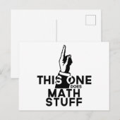 Carte Postale Maths - Celui-ci fait les maths - Les mathématique (Devant / Derrière)