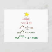 Carte Postale Maths de Noël (Devant)