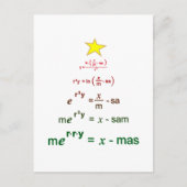 Carte Postale Maths de Noël (Devant)