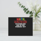 Carte Postale Maths. Le Seul Endroit Où Les Gens Achètent 69 Wat (Debout devant)