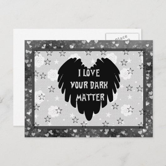 Carte Postale Matière noire (Devant / Derrière)