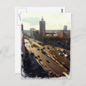 Carte Postale Matin à Varsovie (Devant / Derrière)