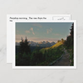 Carte Postale Matin au paradis (Devant / Derrière)