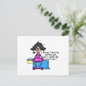 Carte Postale Matin Avant Humour Café (Debout devant)