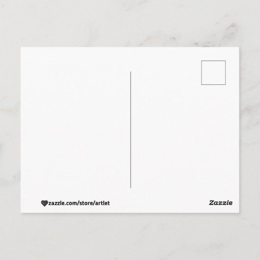 Carte Postale Matin dans une forêt de pins (Dos)