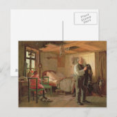 Carte Postale Matin dans une loge de Porter, 1874 (Devant / Derrière)