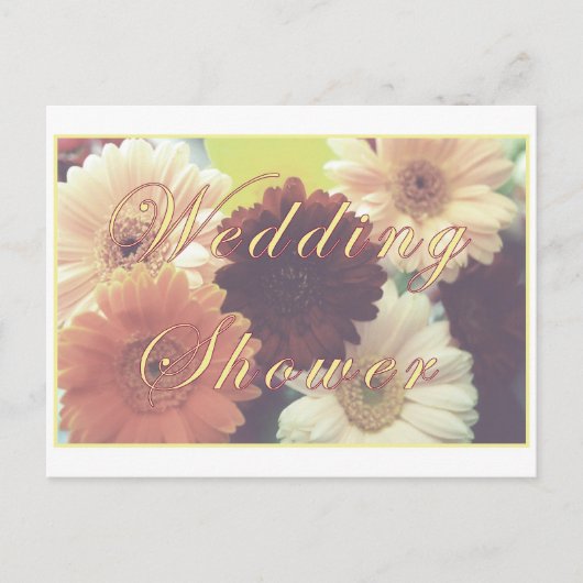 Carte Postale Matin d'été Wedding shower Daisy PostCard (Devant)
