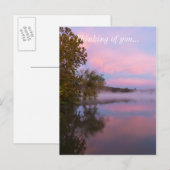 Carte Postale Matin rose brillant (Devant / Derrière)