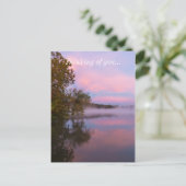 Carte Postale Matin rose brillant (Debout devant)