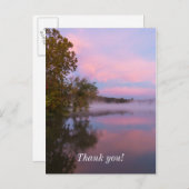 Carte Postale Matin Rose Lumineux (Devant / Derrière)