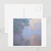 CARTE POSTALE "MATIN SUR LA SEINE PRÈS DE GIVERNY" CLAUDE MONET (Devant / Derrière)