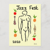 Carte Postale Matisse Style, Jazz Fest, 2020, date de modificati (Devant)