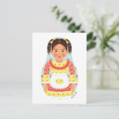 Carte postale matriochka chilienne (Debout devant)